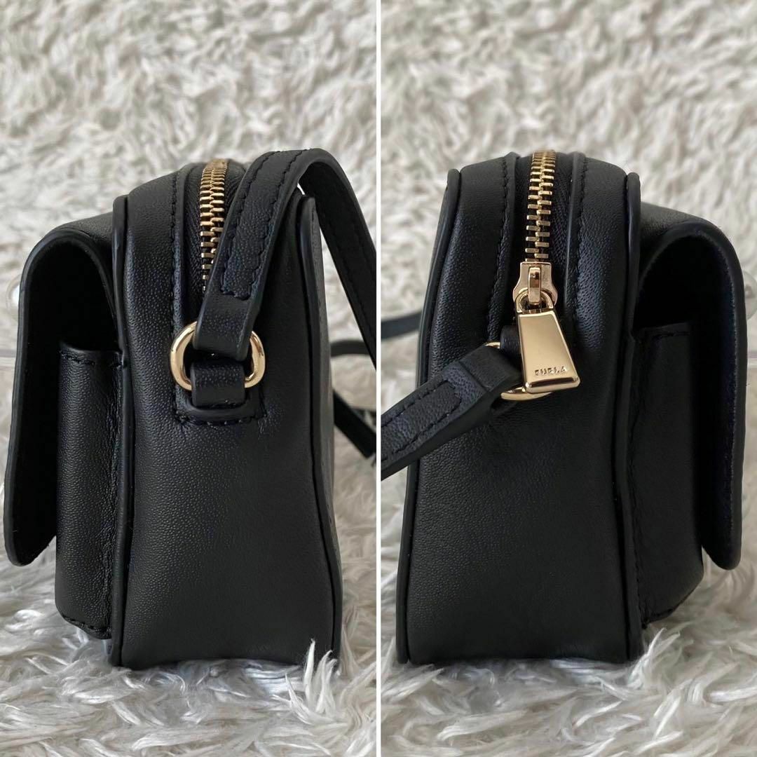 新品同様♡ FURLA フルラ デリッツィオーサ ショルダーバッグ パール 黒