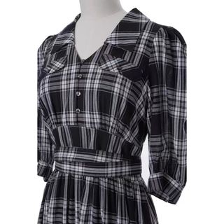 ハーリップトゥ(Her lip to)の【新品】Bergamo Plaid Tiered Long Dress(ロングワンピース/マキシワンピース)