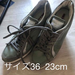 PRADA  スニーカー　ネイビー　IT36 (23cm)