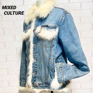 87 MIXED CULTURE ミックス カルチャー ファー デニムジャケット(Gジャン/デニムジャケット)