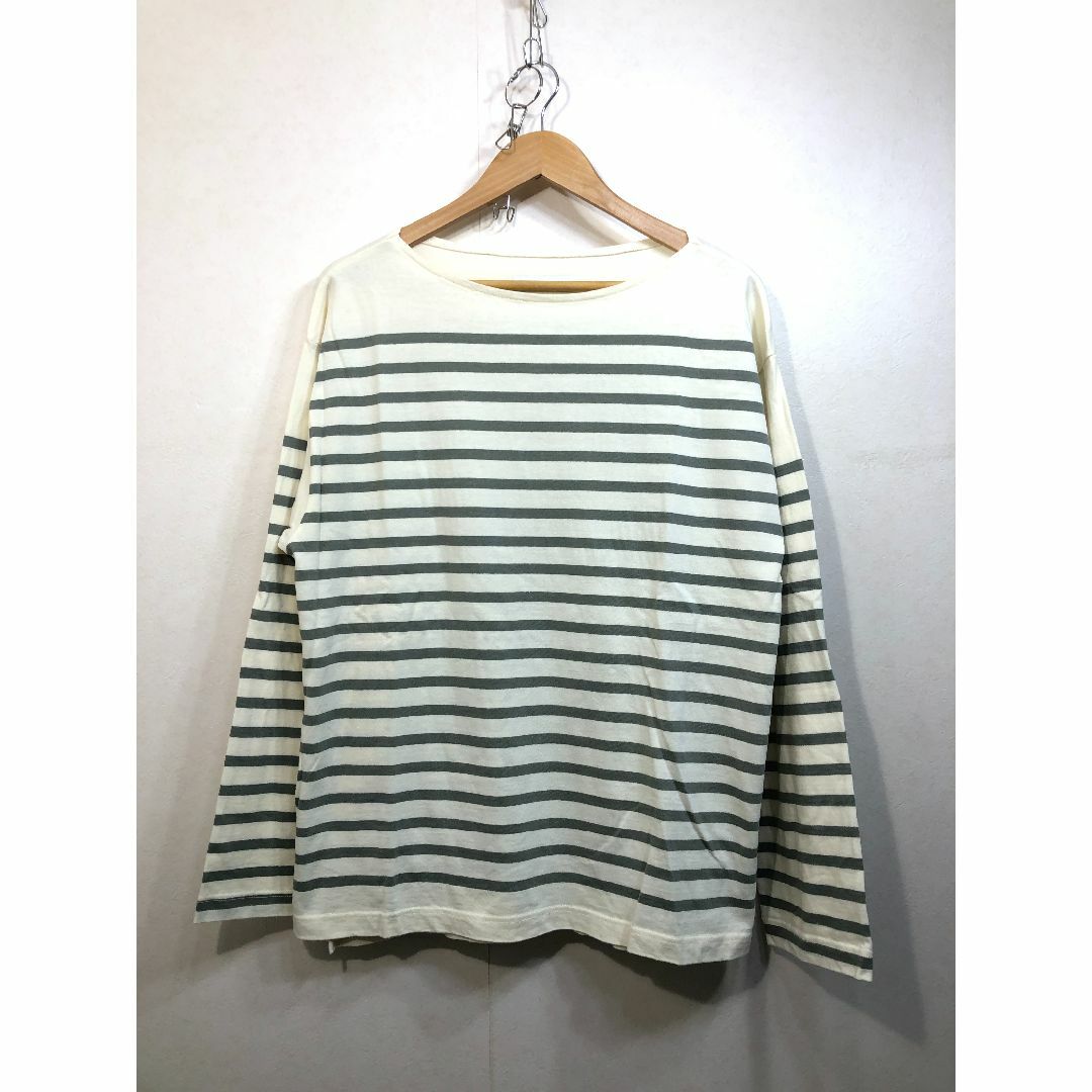 700892●  JOHNBULL  長袖 ボーダー バスクシャツ S ロンT
