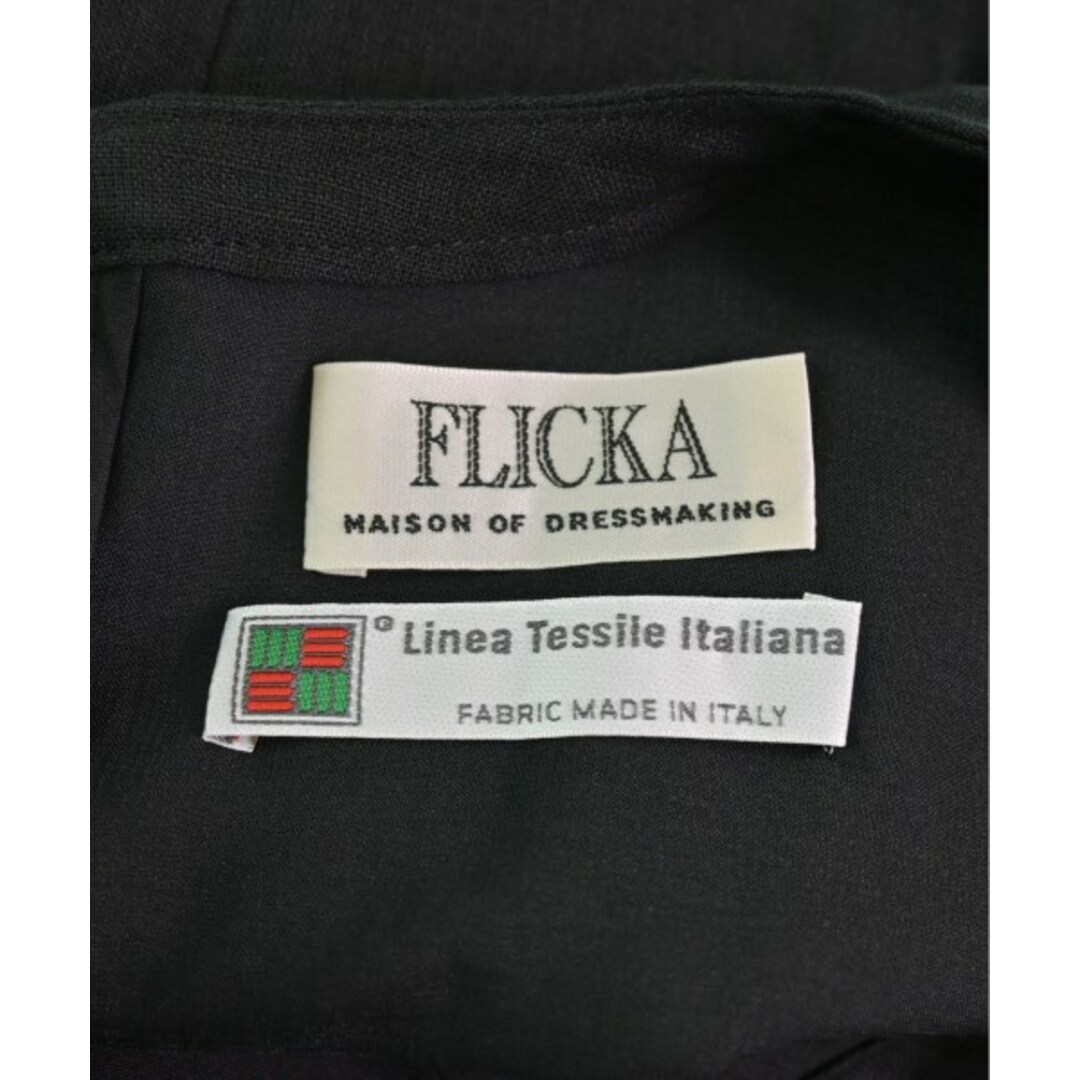 FLICKA(フリッカ)のFLICKA フリッカ ワンピース 0(XS位) 黒 【古着】【中古】 レディースのワンピース(ひざ丈ワンピース)の商品写真