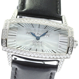 パテックフィリップ(PATEK PHILIPPE)のパテックフィリップ PATEK PHILIPPE 4991G-001 ゴンドーロ ジェンマ K18WG ダイヤベゼル 手巻き レディース _753440(腕時計)
