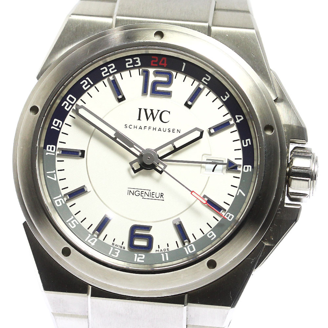 IWC(インターナショナルウォッチカンパニー)のIWC IWC SCHAFFHAUSEN IW324404 インヂュニア デュアルタイム デイト 自動巻き メンズ 保証書付き_764624 メンズの時計(腕時計(アナログ))の商品写真