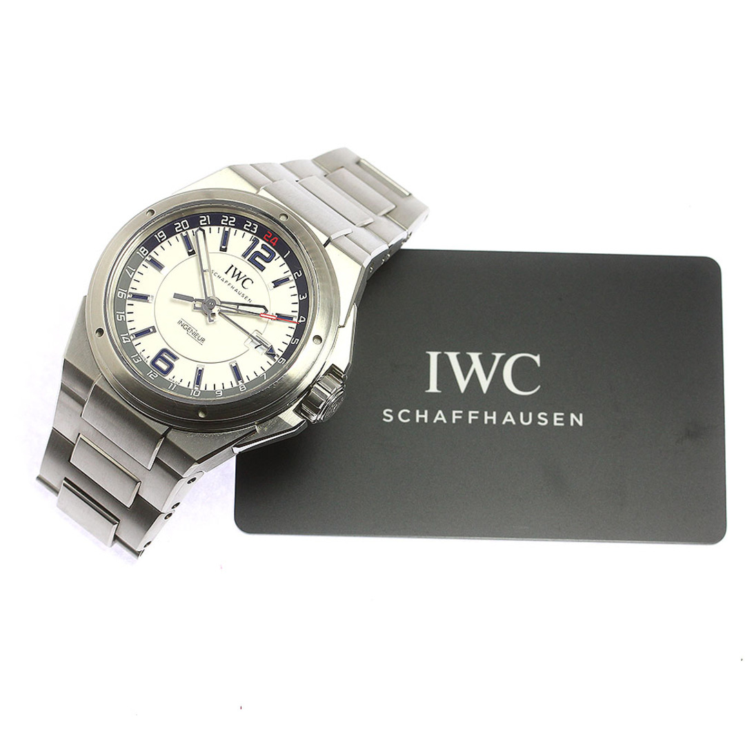 IWC IWC SCHAFFHAUSEN IW324404 インヂュニア デュアルタイム デイト 自動巻き メンズ 保証書付き_764624