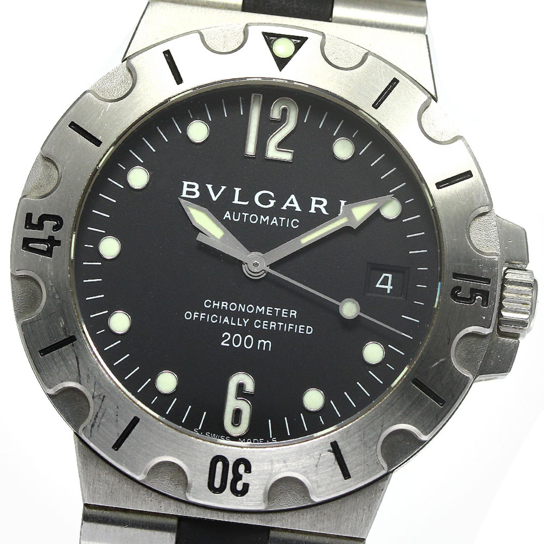 ブルガリ　ディアゴノスクーバ　SD38S  自動巻き メンズ腕時計