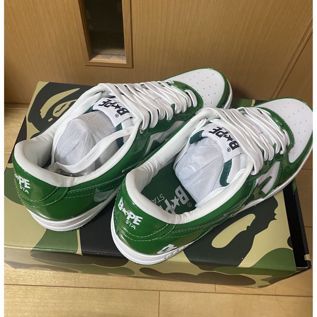 bapesta 緑 US 8.5