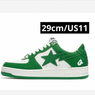 アベイシングエイプ(A BATHING APE)のBAPE STA College   ベイプスタ　グリーン　緑　29cm(スニーカー)