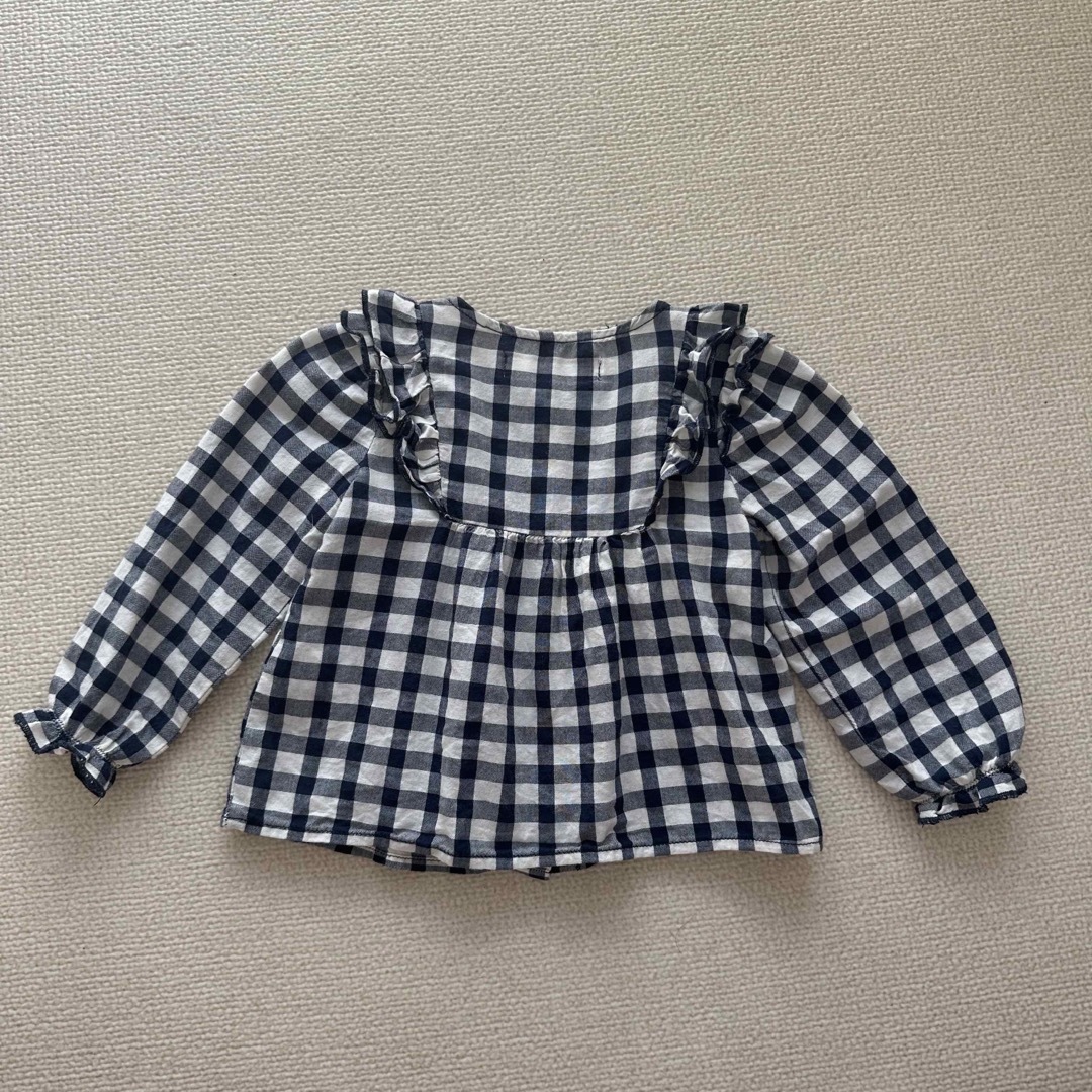 ZARA KIDS(ザラキッズ)のZARAbaby ギンガムチェックブラウス キッズ/ベビー/マタニティのベビー服(~85cm)(シャツ/カットソー)の商品写真