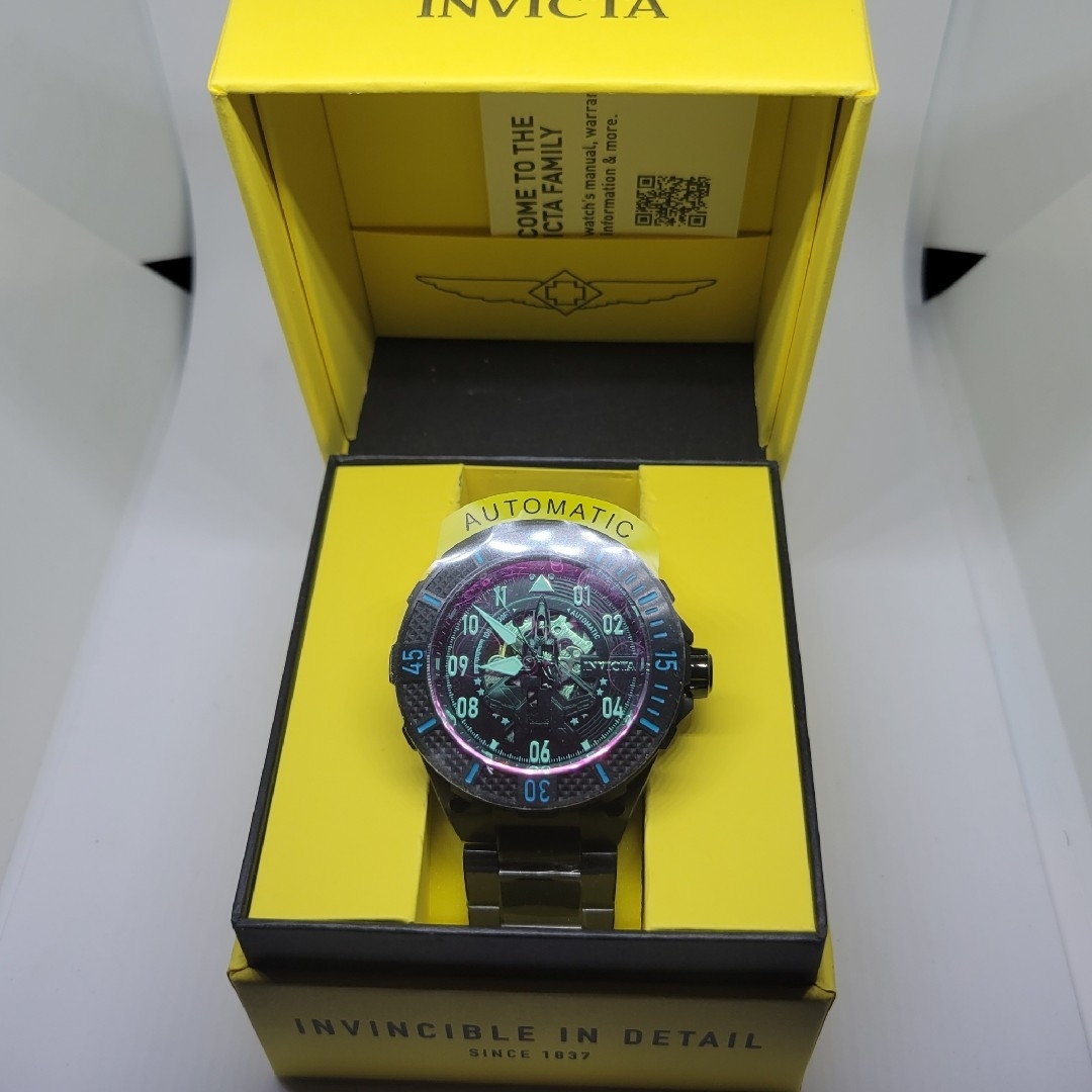 INVICTA インヴィクタ メンズ 50mm スカル オートマチック スケルトン