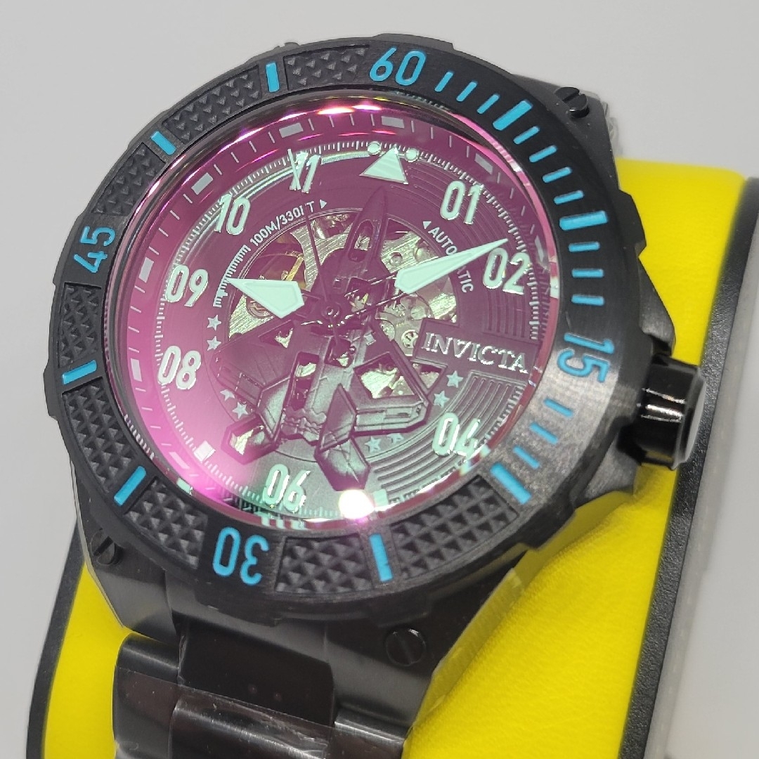 INVICTA - Invicta 50mm アビエーター レーダー オート ガンメタ