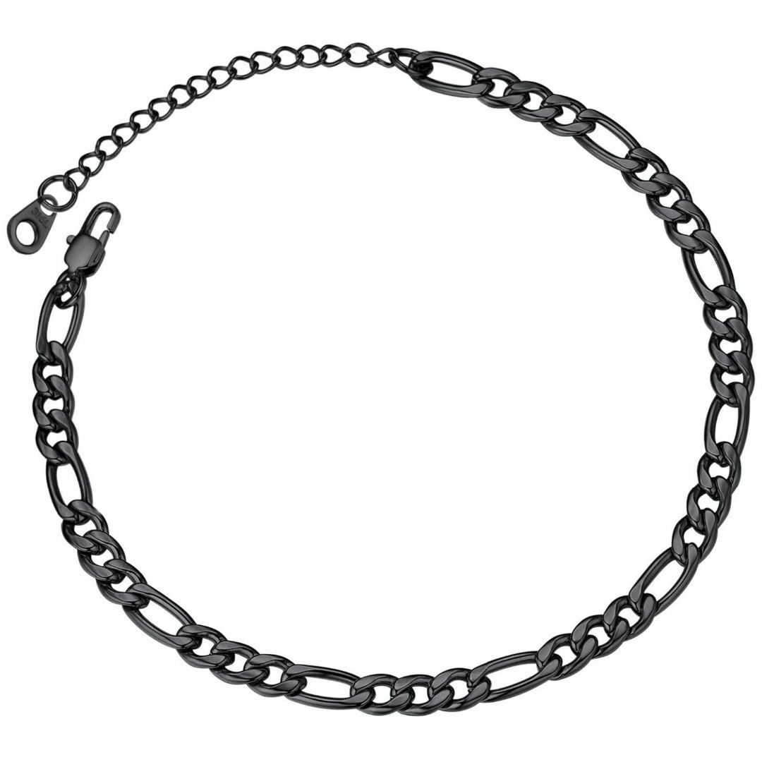 【色: G】ChainsPro ステンレス アンクレット メンズ 人気 黒 ブラ