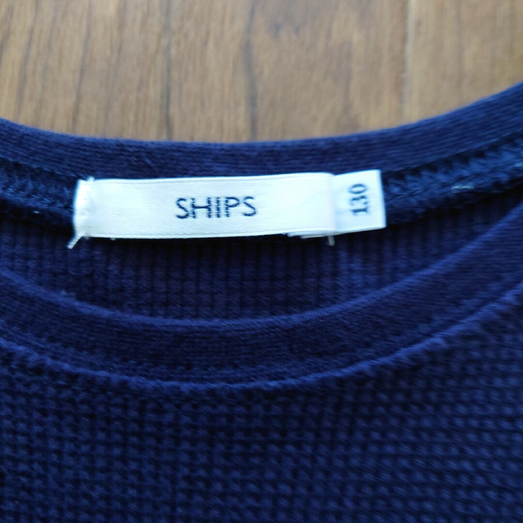 SHIPS KIDS(シップスキッズ)の【SHIPS】ワッフルフラワー ノースリーブカットソー/130センチ【シップス】 キッズ/ベビー/マタニティのキッズ服女の子用(90cm~)(Tシャツ/カットソー)の商品写真