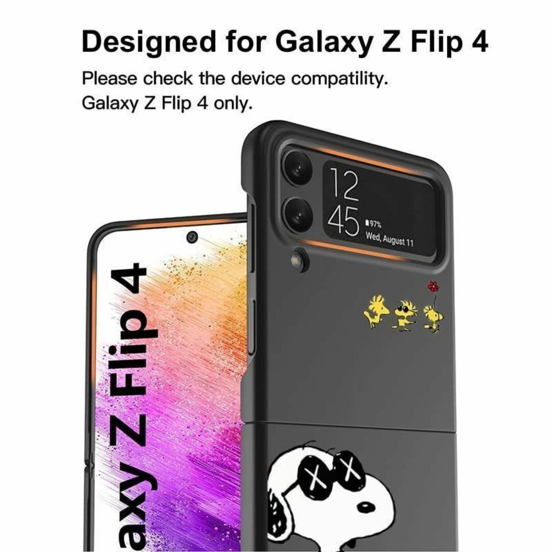 Galaxy Z Flip3 5G ケース スヌーピー ギャラクシーZ フリップ 5