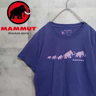 マムート(Mammut)のMAMMUT マムート レディースTシャツ L パープル アウトドア キャンプ(Tシャツ(半袖/袖なし))