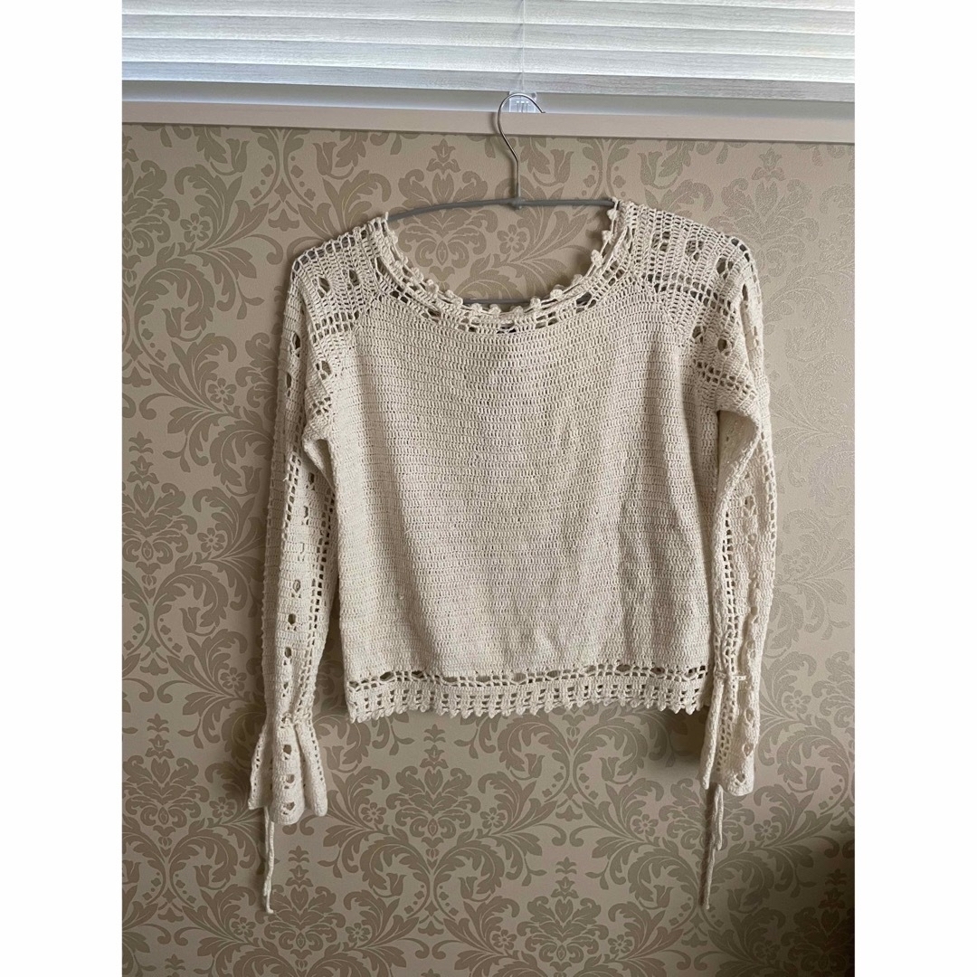 Santa Monica(サンタモニカ)のvintage crochet knit レディースのトップス(カットソー(長袖/七分))の商品写真