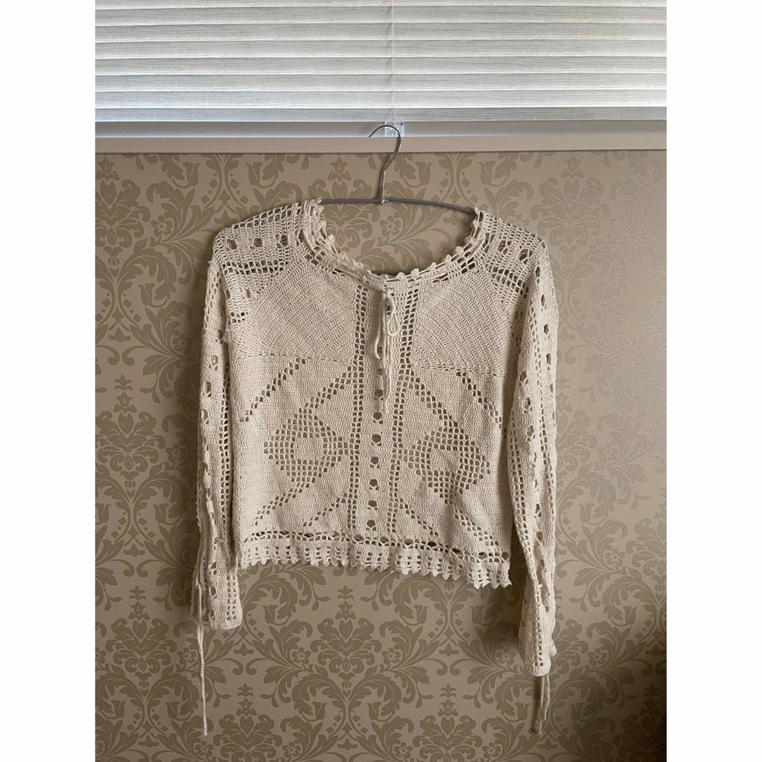 vintage crochet knit