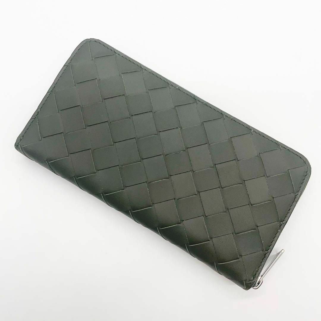 【新品未使用】BOTTEGA VENETA 長財布　ダークグリーン　バイカラー