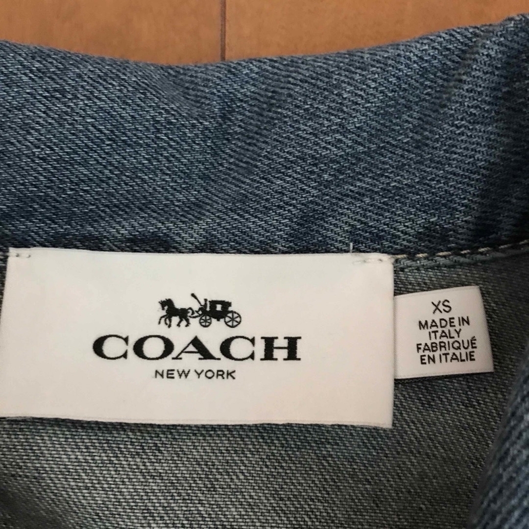 coachブラックデニムジャケット