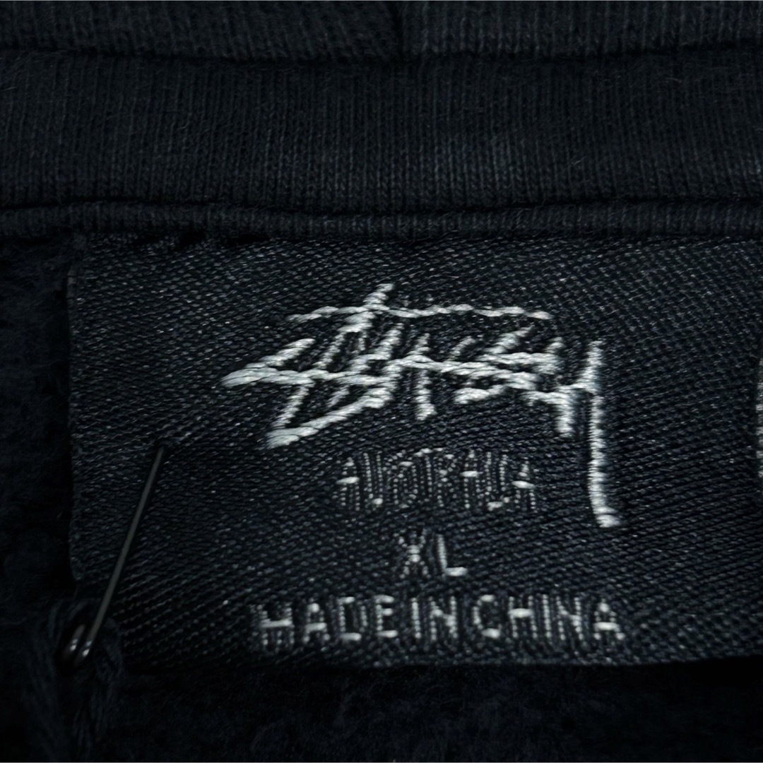 新品!!海外限定!! 超希少 STUSSY ブラック ビッグパーカー XL