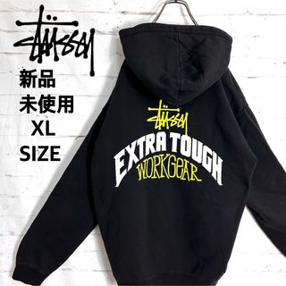 新品!!海外限定!! 超希少 STUSSY ブラック ビッグパーカー XL