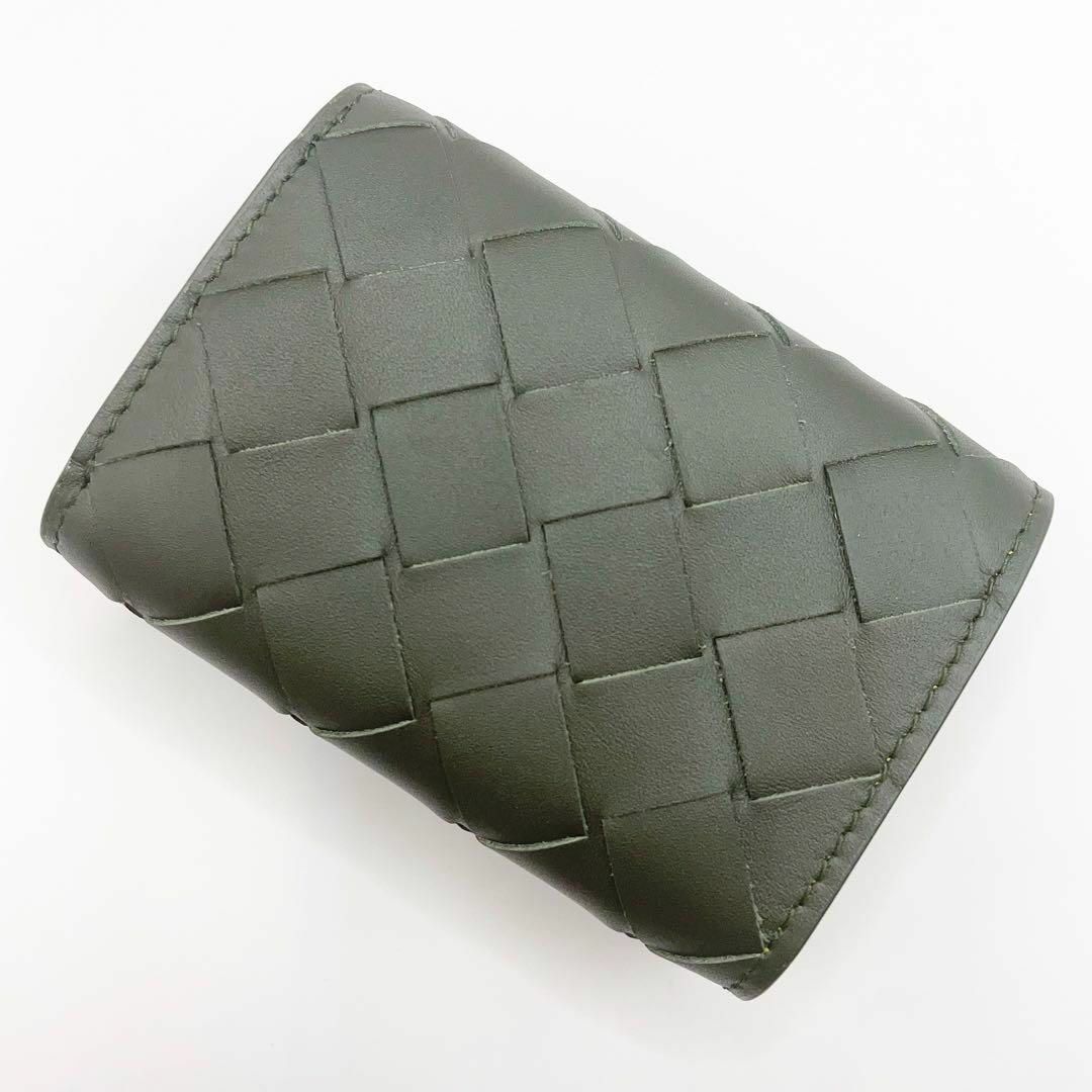 【新品未使用】BOTTEGA VENETA 折財布 三つ折り ダークグリーン