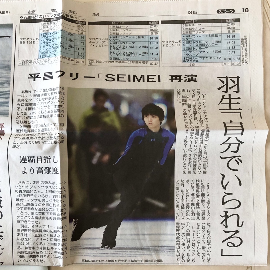 羽生結弦 本 雑誌 まとめ売り 11冊 新聞1枚おまけ付き❣️の通販 by