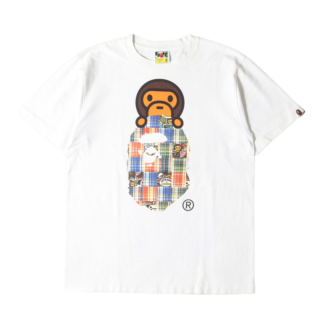 A BATHING APE Tシャツ カットソー 半袖 コットン XL 黒約54cm着丈