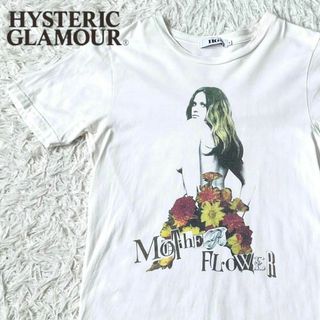 ヒステリックグラマー(HYSTERIC GLAMOUR)のヒステリックグラマー　花柄　カットソー　プリント　ヒスガール　Tシャツ　白(Tシャツ(半袖/袖なし))