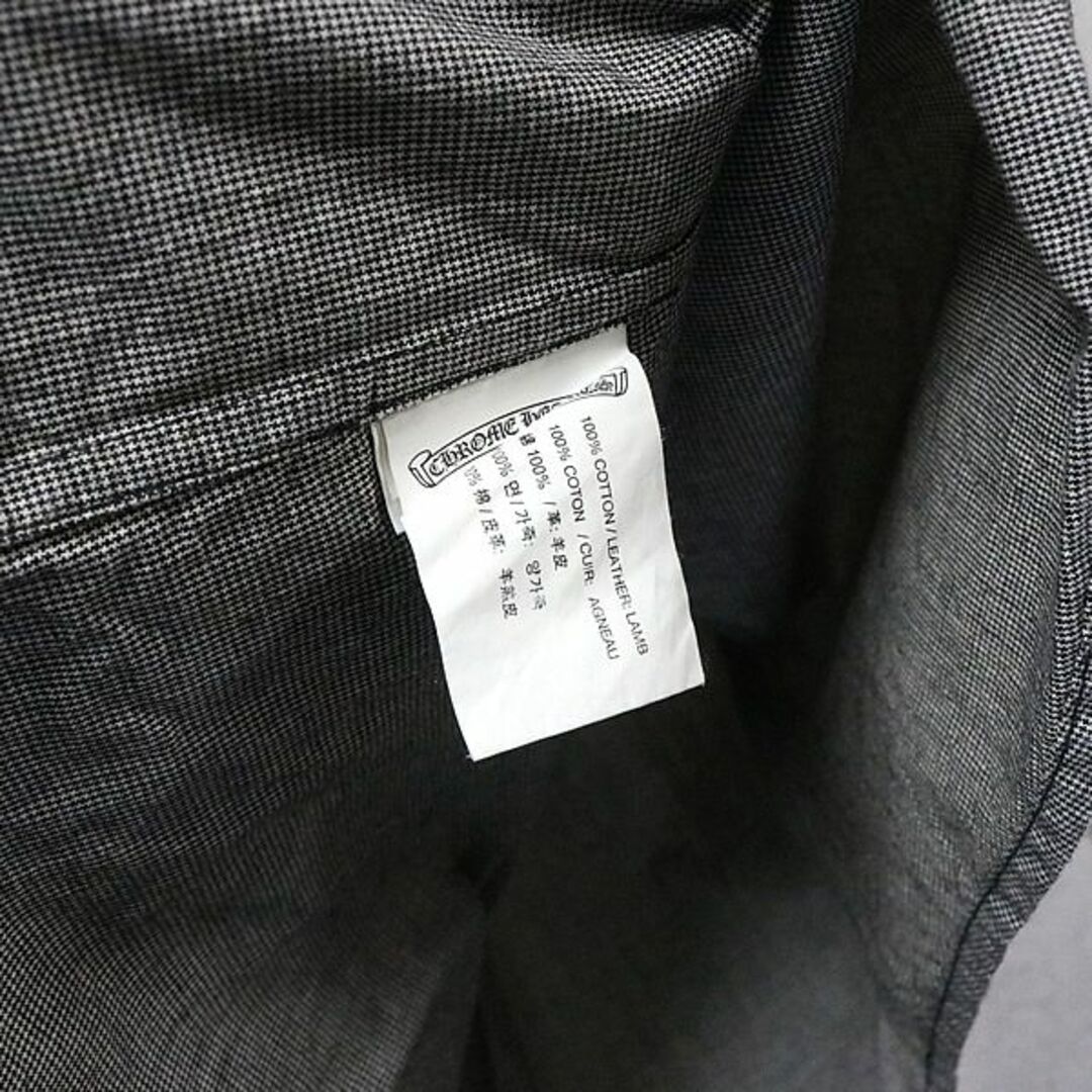 CHROMEHEARTSクロムハーツハーフジップtシャツブラック黒Lメンズ半袖
