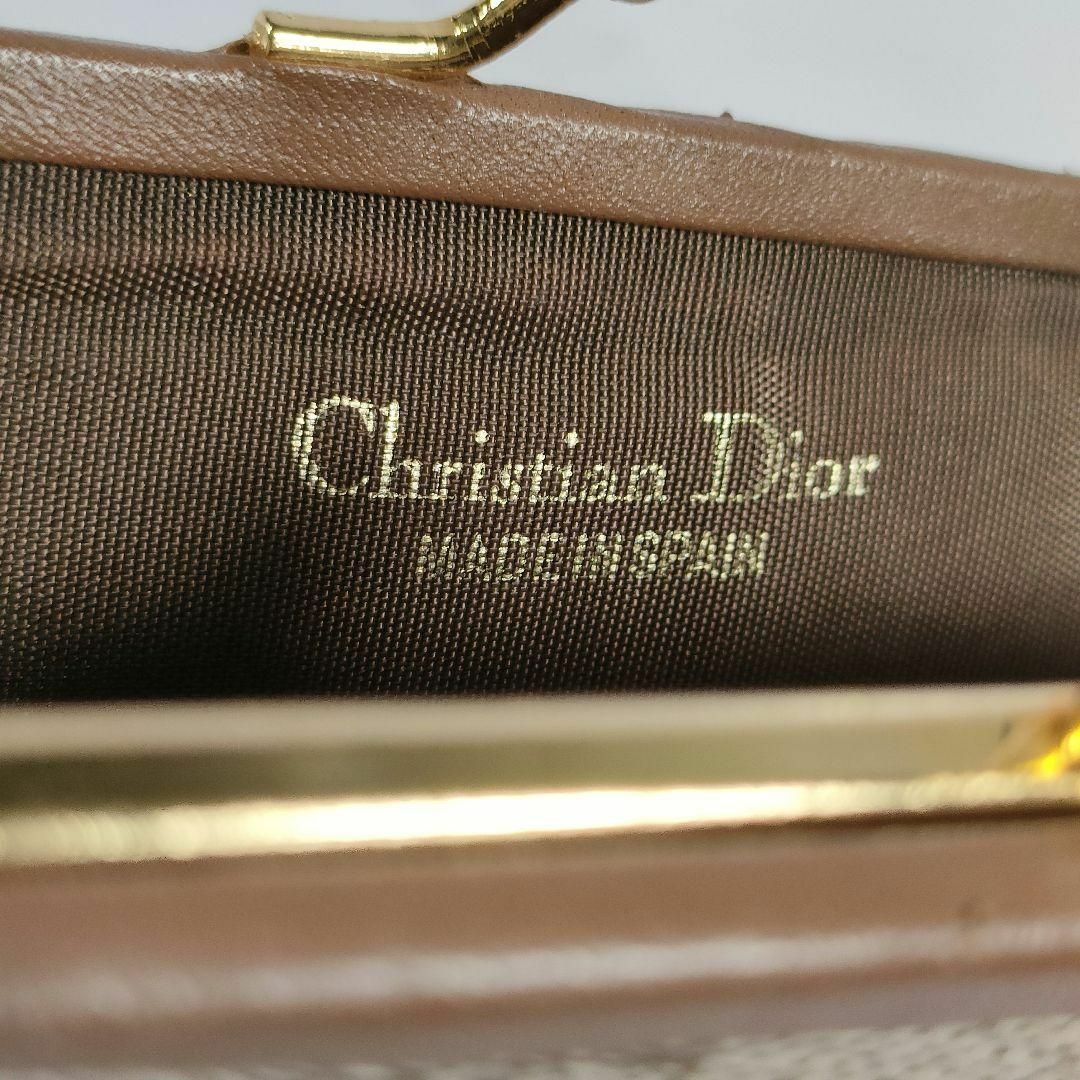 Christian Dior(クリスチャンディオール)の美品 ChristianDior ディオール ハニカム柄 がま口 コインケース レディースのファッション小物(コインケース)の商品写真