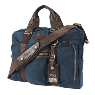 トゥミ(TUMI)のTUMI トゥミ 2WAY ナイロン ショルダー ハンド ブリーフ ケース ALPHA BRAVO Mcnair Slim Brief 22611BTH マクネア スリム バッグ ガーメント ビジネス ブルー カバン 【メンズ】【中古】(ショルダーバッグ)