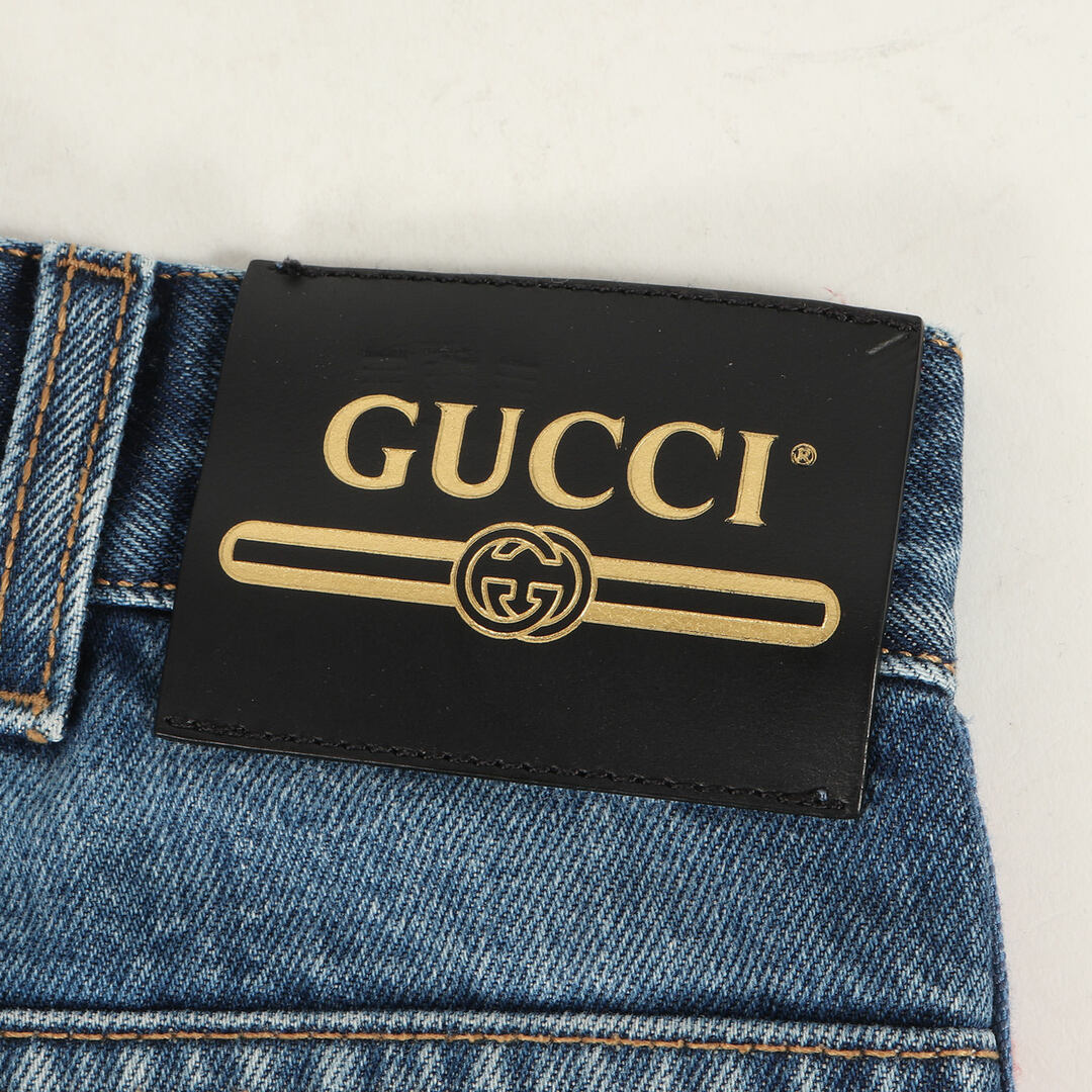 GUCCI デストロイデニムジーンズ-