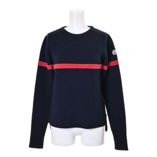 モンクレール(MONCLER)のMONCLER ライン入り ウール ニット(ニット/セーター)