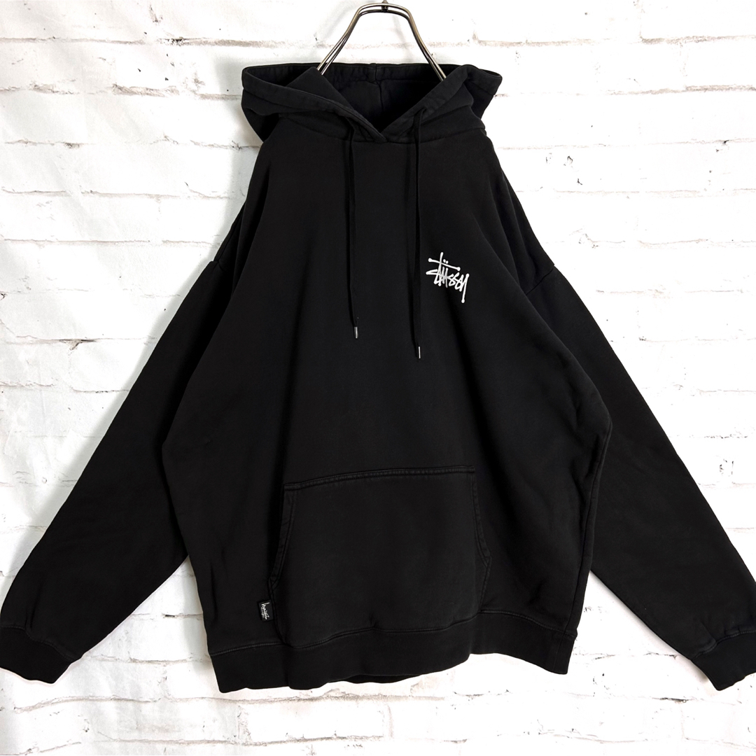 海外限定 ステューシー Stussy ブラック パーカー L