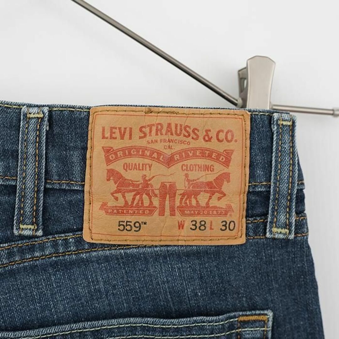 W38 Levi's リーバイス559 ブルーデニム バギー パンツ ワイド 青 3