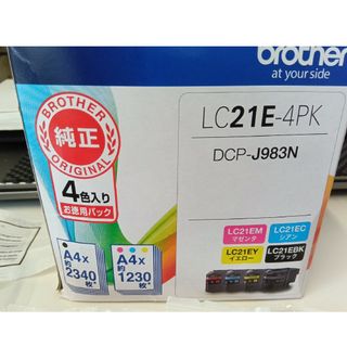 ブラザー(brother)のbrother インクカートリッジ LC21E-4PK 4色(その他)