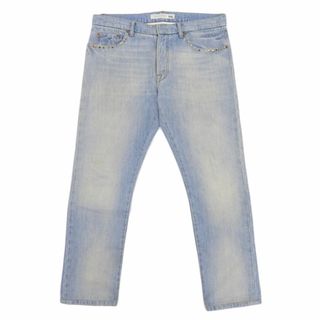 ヴァンレンティノ VALENTINO コットン スタッズ デニム パンツ メンズ ブルー size31 Y02112