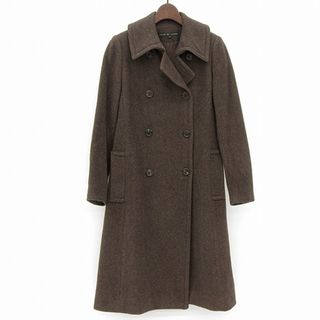 ラルフローレン(Ralph Lauren)の美品 ラルフローレン RALPH LAUREN ウール×アンゴラ ツイード トレンチコート レディース ブラウン size7 Y02178(トレンチコート)