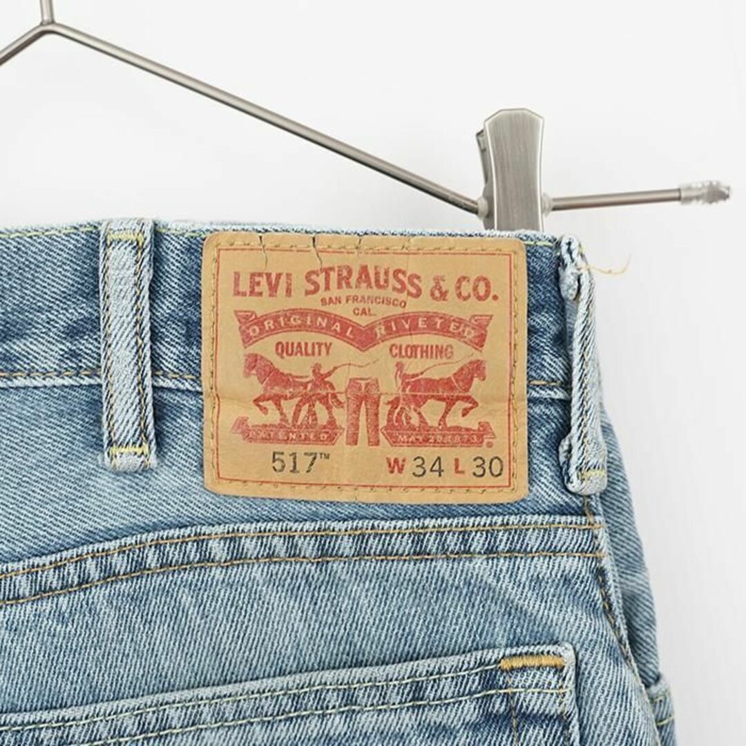 Levi's リーバイス 517 ブーツカット ブラック パンツ  W34