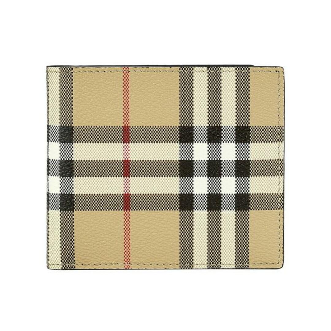 BURBERRY(バーバリー)の新品 バーバリー BURBERRY 2つ折り財布 バイフォールドウォレット アーカイブベージュ メンズのファッション小物(折り財布)の商品写真