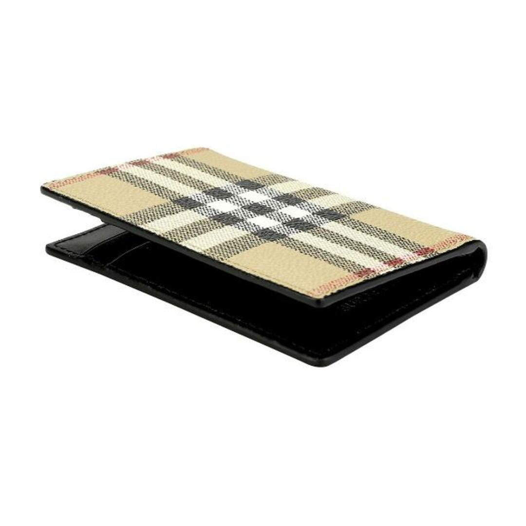 新品 バーバリー BURBERRY カードケース バイフォールドウォレット アーカイブベージュ