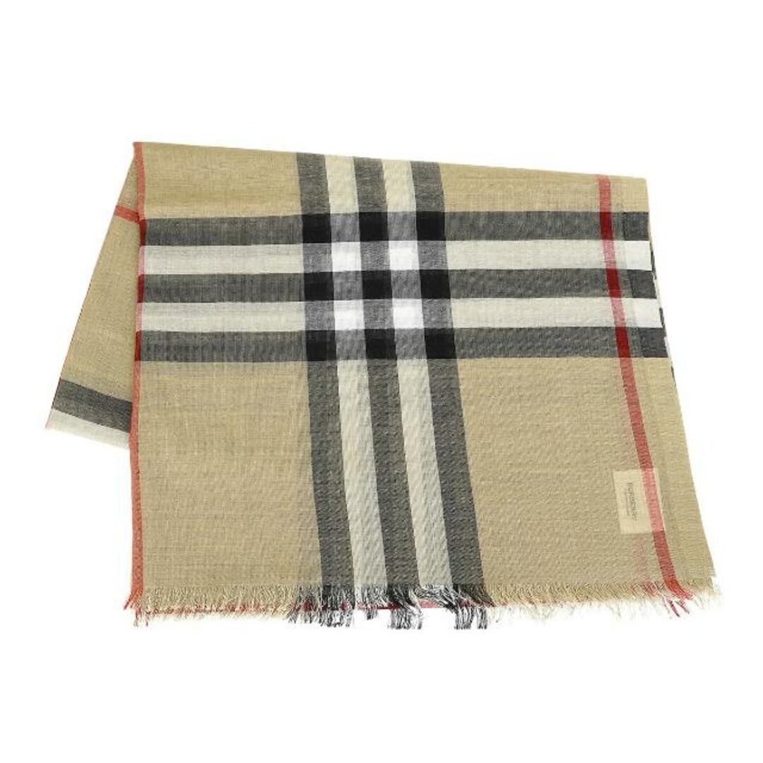 新品 バーバリー BURBERRY マフラー・ストール ライトウェイト ウールシルク スカーフ アーカイブベージュ