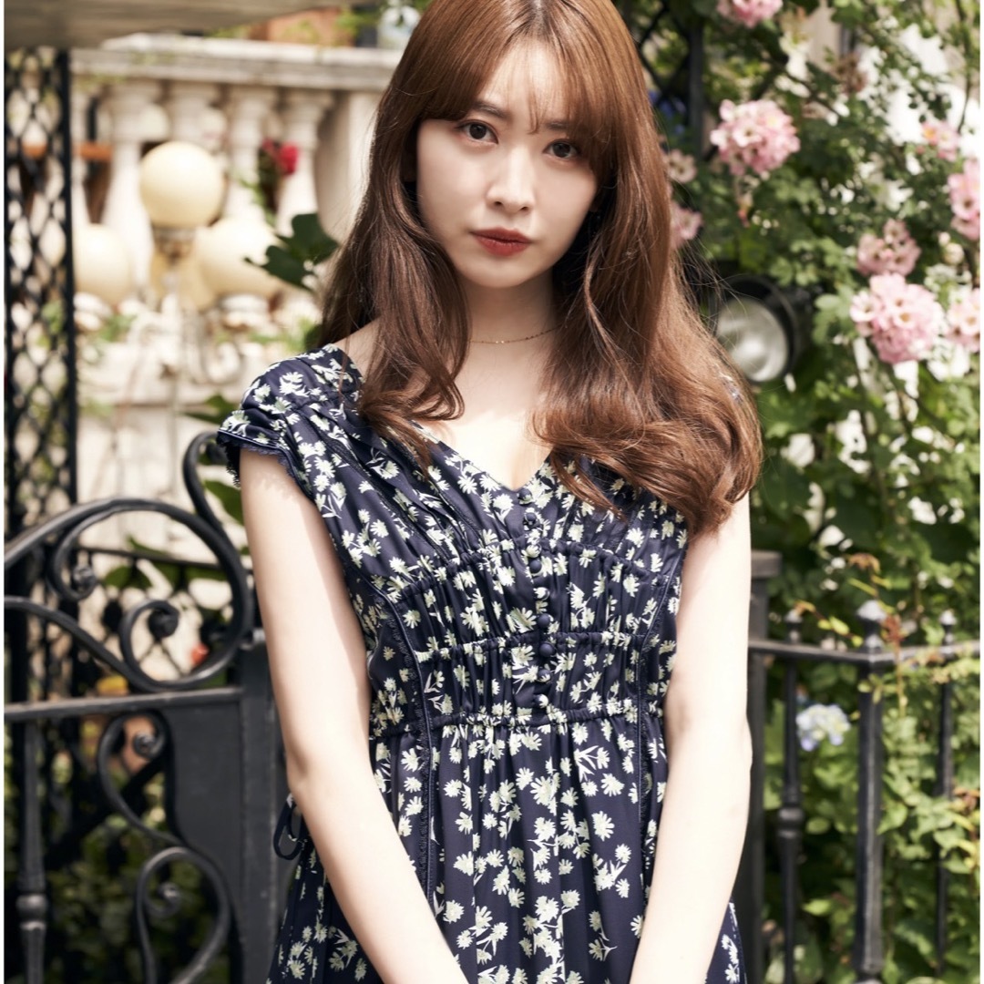 Her lip to - Paris Daisy Long Dress(ハーリップトゥ)の通販 by らぷ ...