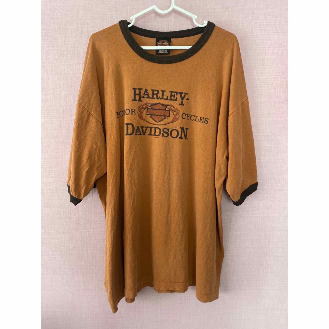 Harley Davidson(ハーレーダビッドソン)のハーレーダビッドソン　90’s リンガーT テキサス メンズのトップス(Tシャツ/カットソー(半袖/袖なし))の商品写真