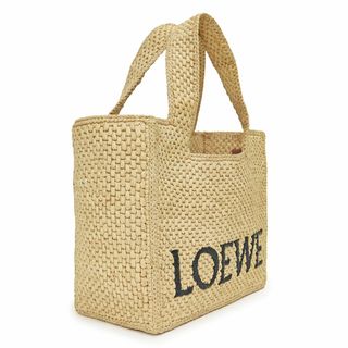 LOEWE かごバッグ フォント トートバッグ スモール　ナチュラル☆65764