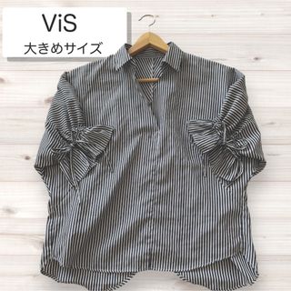 ヴィス(ViS)のレディーストップス ViS  サイズM 大きめ(シャツ/ブラウス(半袖/袖なし))