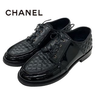 シャネル(CHANEL)のシャネル レザー ローファー 革靴 靴 シューズ ブラック(ローファー/革靴)