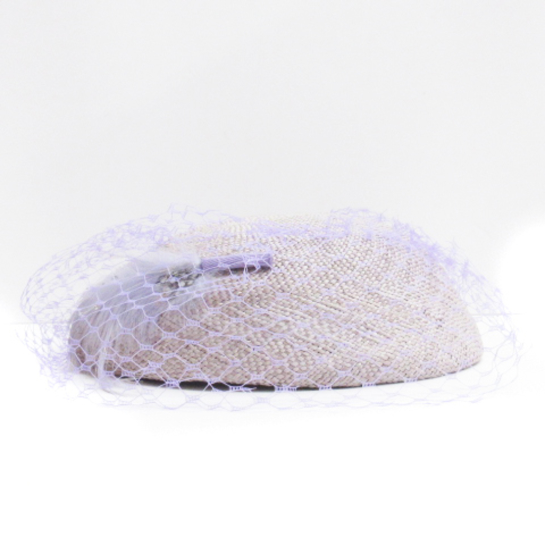 other(アザー)のパピヨン Papillon チュール ベレー帽 麦わら パープル系 ■GKP レディースの帽子(ハンチング/ベレー帽)の商品写真