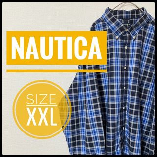 ノーティカ NAUTICA 半袖 シルクシャツ ボックスシャツ メンズL /eaa339193